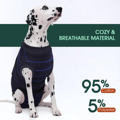 Roll-up design of Kuoser dog surgery recovery suit for convenient bathroom breaks