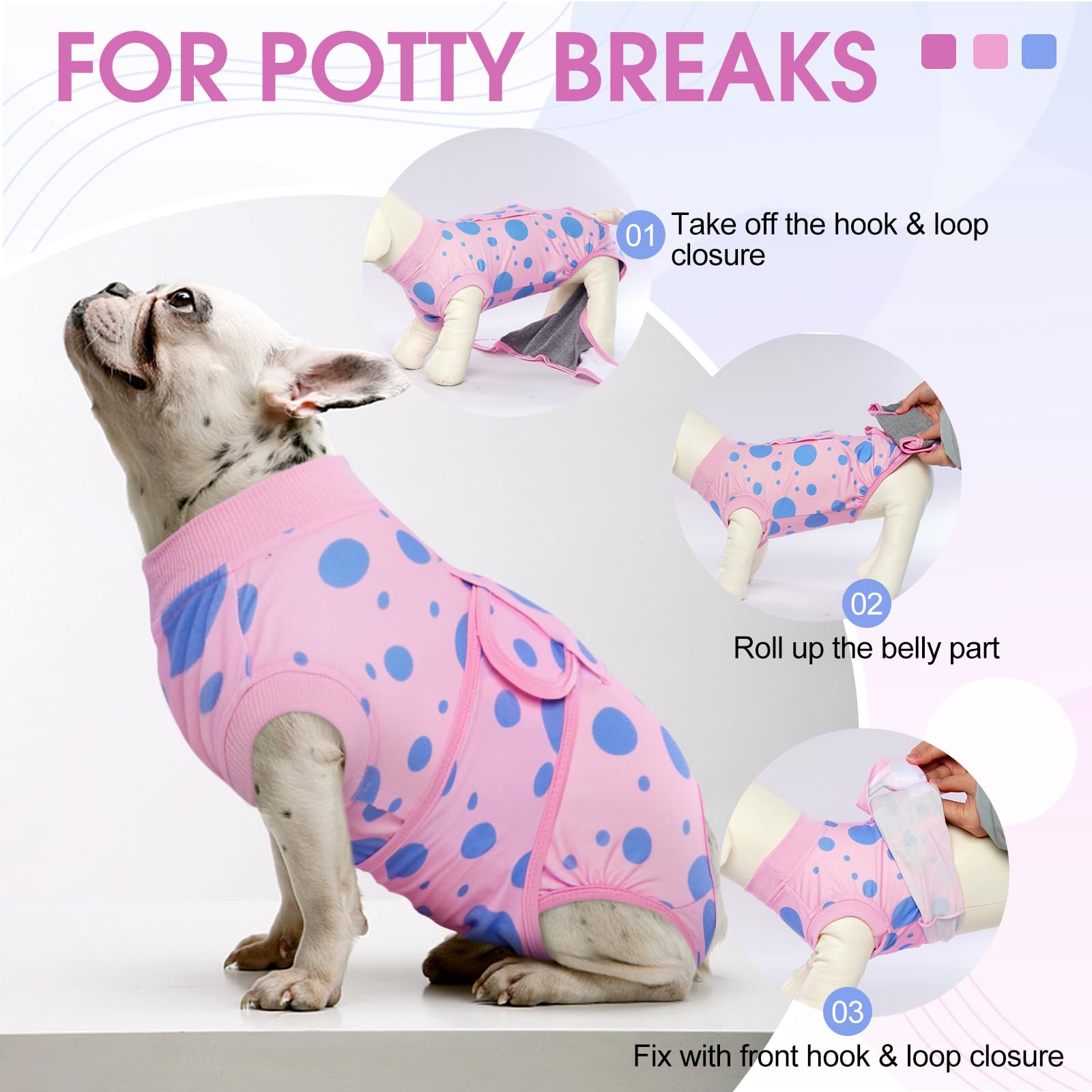 Kuoser dog surgery suit washable material simplifies post-op care and reuse.