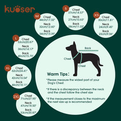 Kuoser dog sweater with leash hole ensures secure harness access for safe walks.