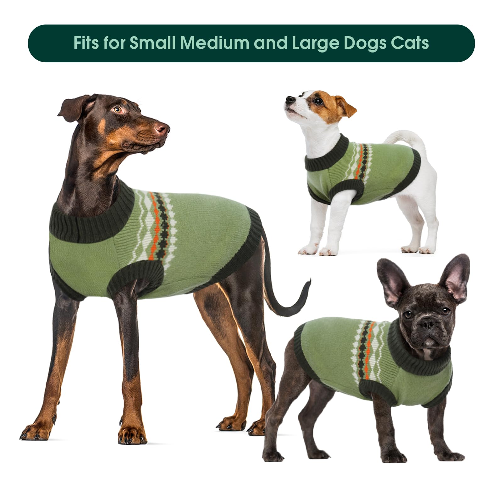 Kuoser dog sweater machine washable tag promises simple cleanup after adventures.