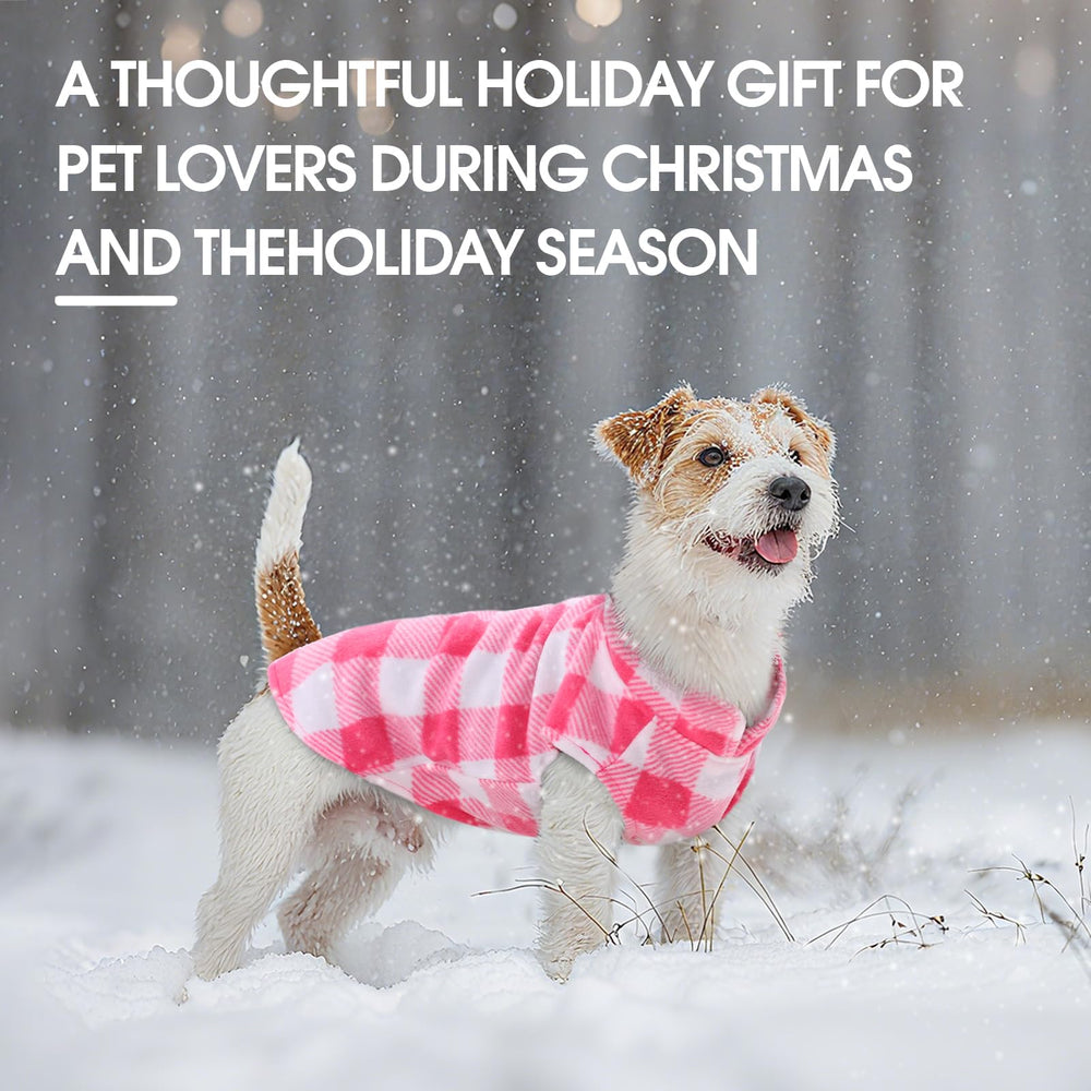 Kuoser dog sweater pullover design promotes easy dressing while keeping movement unrestricted.