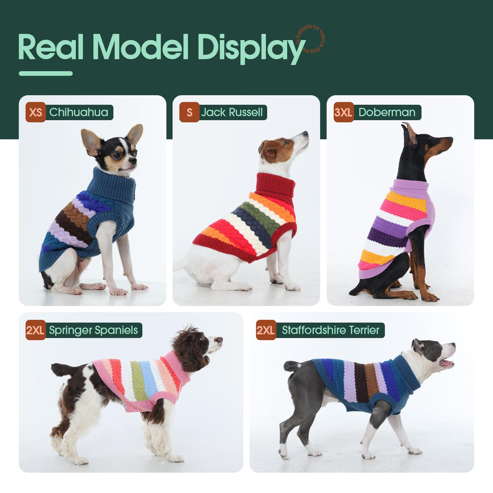 Kuoser dog sweater warm winter outerwear for Teddy Beagle Poodle.