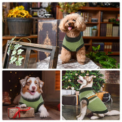 Kuoser dog sweater plush fabric provides warmth and comfort for fall and winter outings.