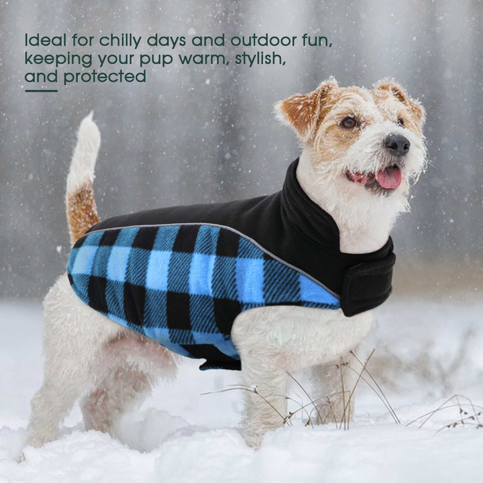 Kuoser dog winter coat leash hole enables easy harness attachment during walks.