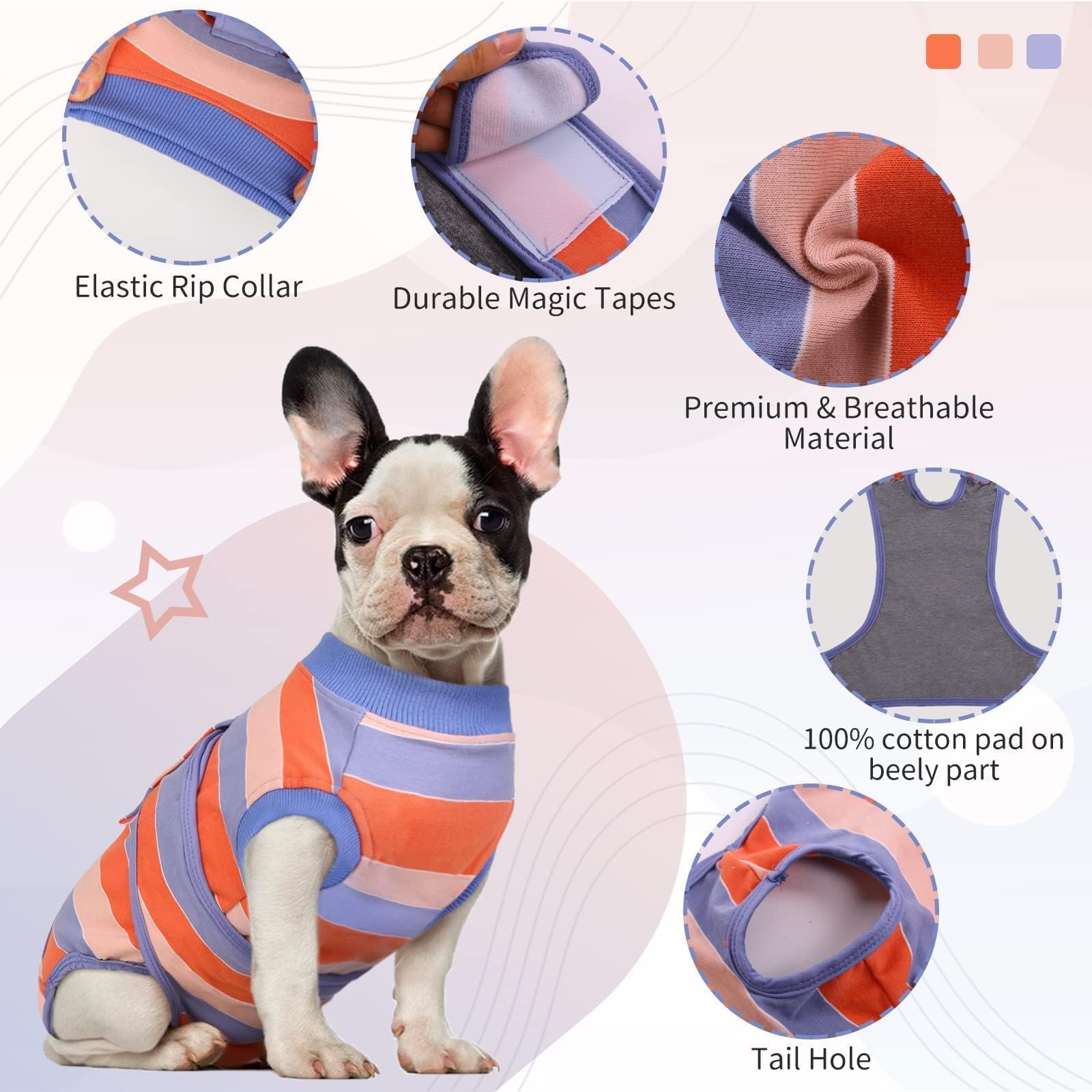 Kuoser as an alternative to the cone, supporting meals and play.
