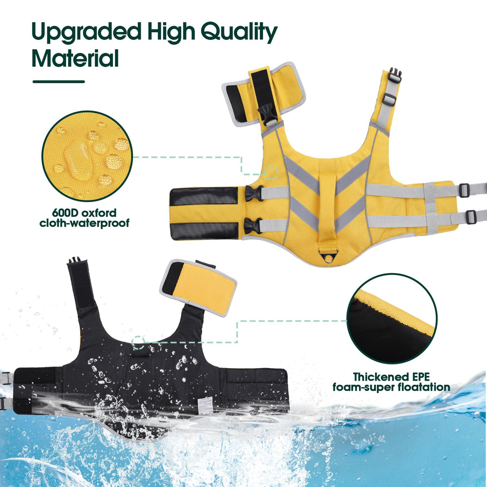 Kuoser life jacket featuring adjustable buckles for a secure, comfortable fit.