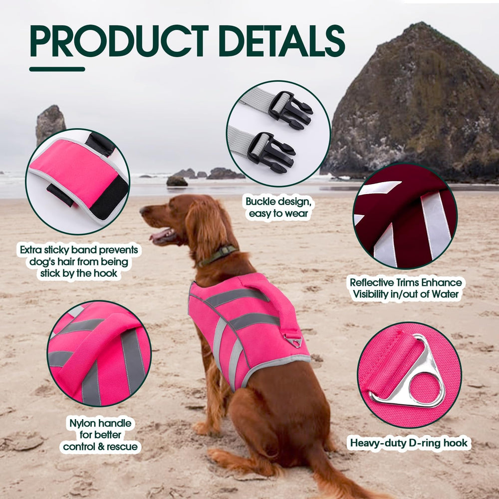 Kuoser life jacket with D-ring leash attachment for control