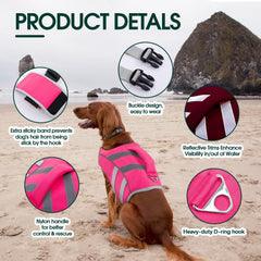 Kuoser life jacket with D-ring leash attachment for control