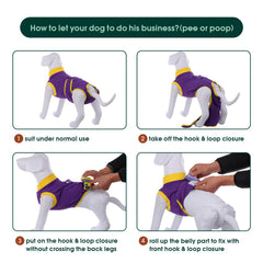 Kuoser Recovery Suit cone-alternative wearing shows safe, lick-prevention option.