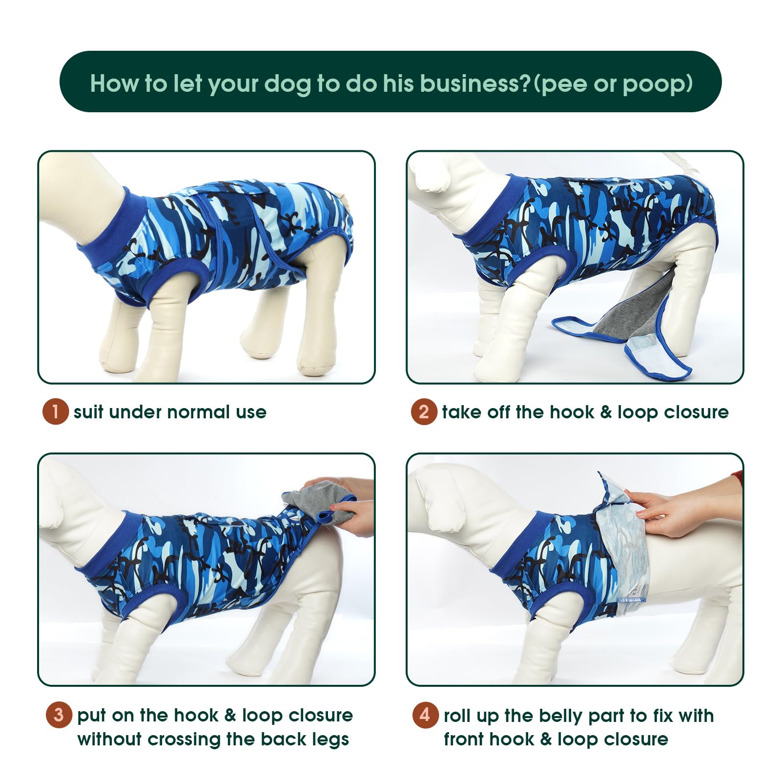 Kuoser recovery suit for post-surgery care and easier mobility.