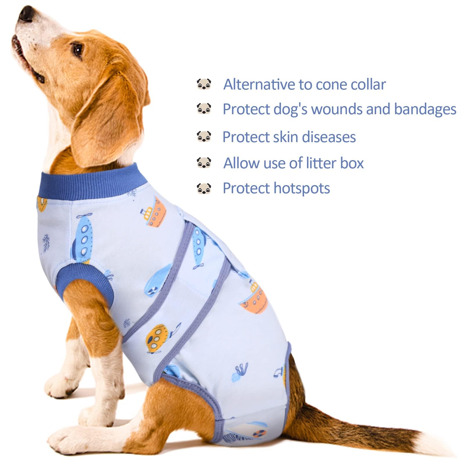 Kuoser recovery suit machine-washable material ready for quick cleanup
