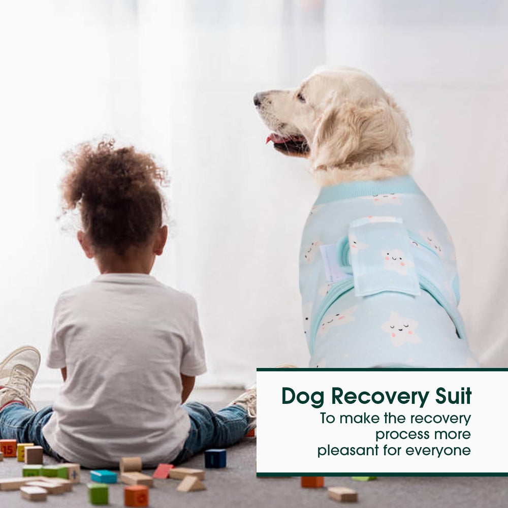 Kuoser Recovery Suit in post-surgery setup covering wounds safely.
