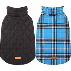 Kuoser Warm Dog Coat back view showing leash hole for safe walks