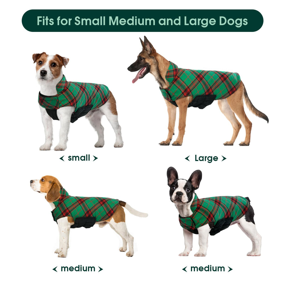 Kuoser warm dog coat waterproof fabric keeps indoors and outdoors dry.