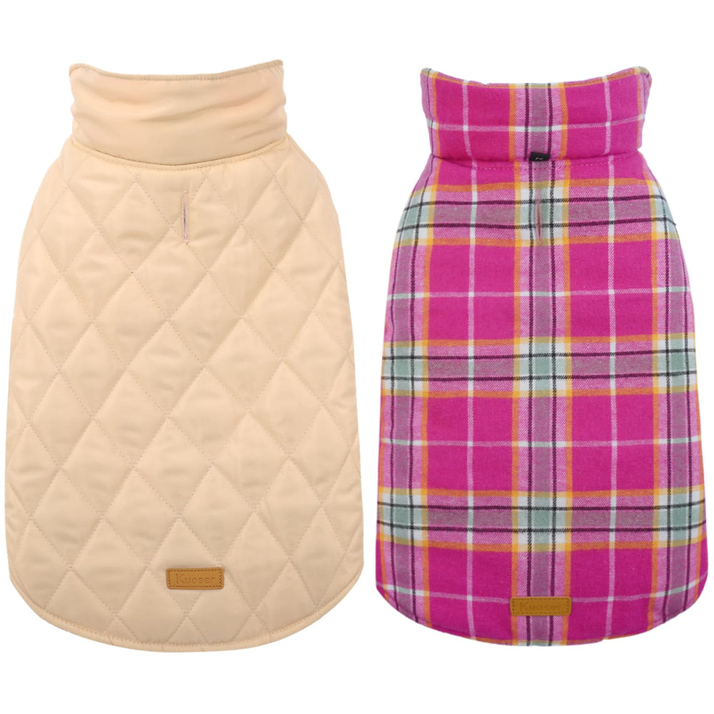 Kuoser Warm Dog Coat windproof exterior for winter protection during outdoor walks