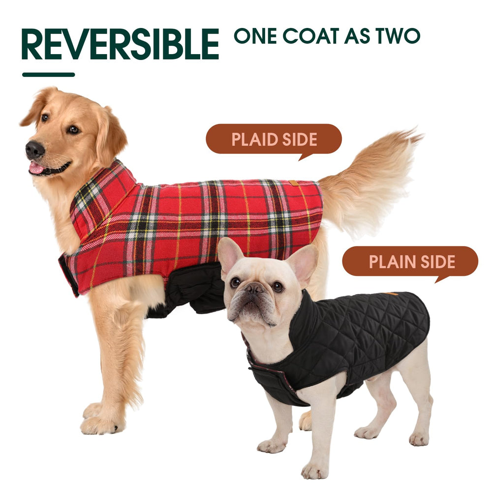 Kuoser coat with adjustable neck and belly for a comfy fit.