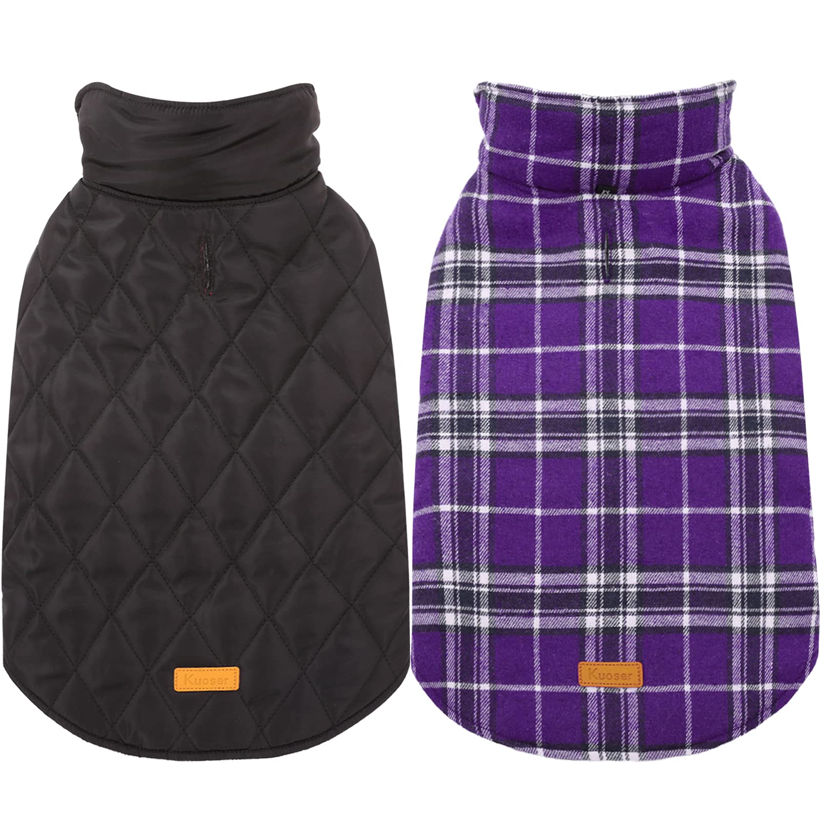 Kuoser waterproof dog coat front view highlights secure fit for all-weather walks