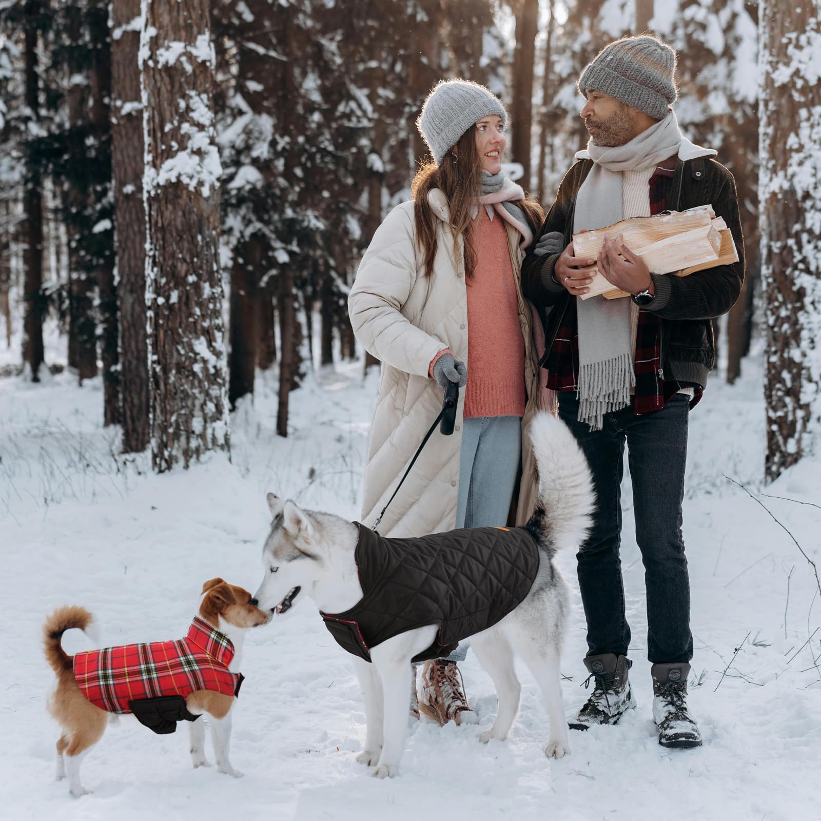 Kuoser coat size range seven sizes demonstrates broad fit options