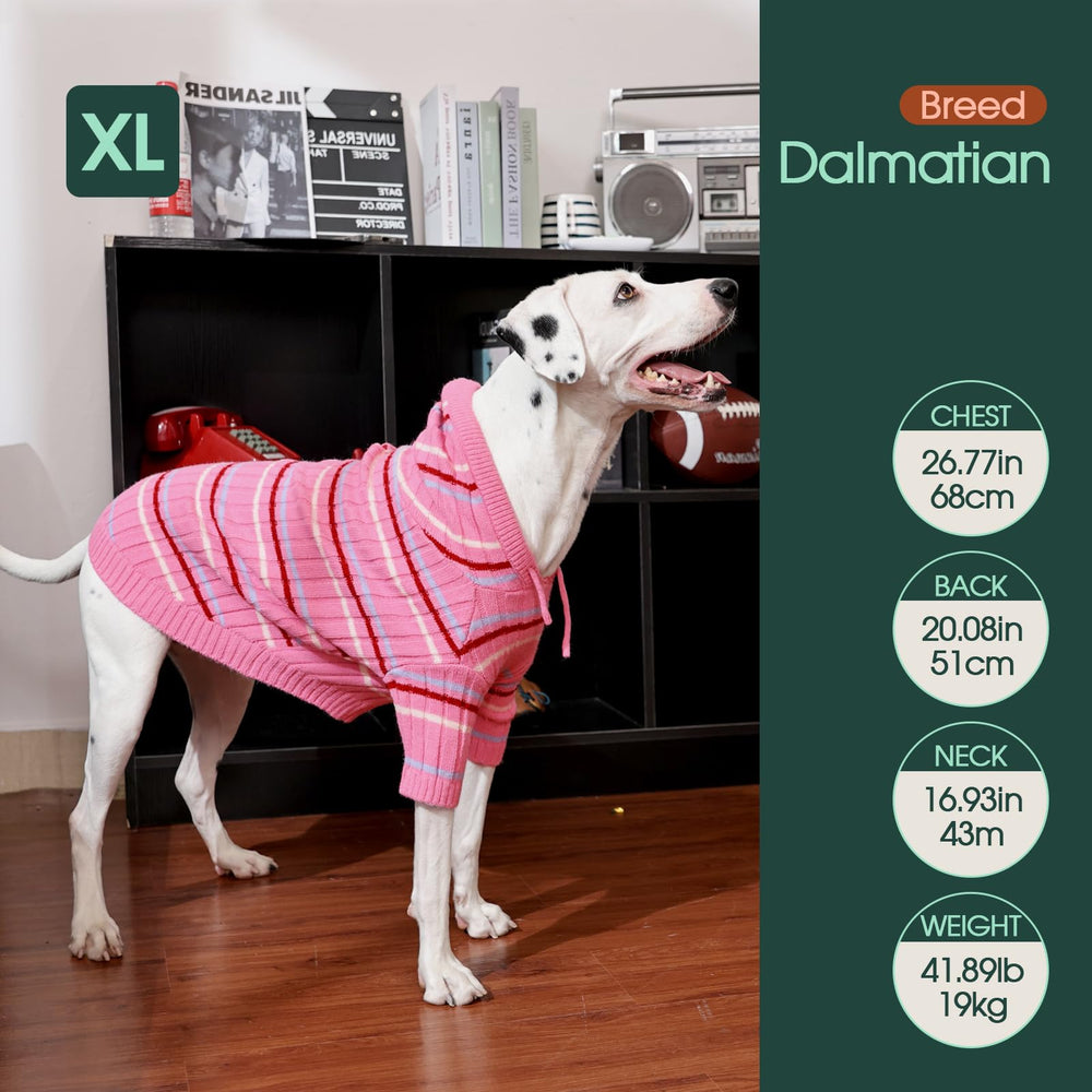 Kuoser XL machine-washable dog sweater for easy cleaning after adventures.