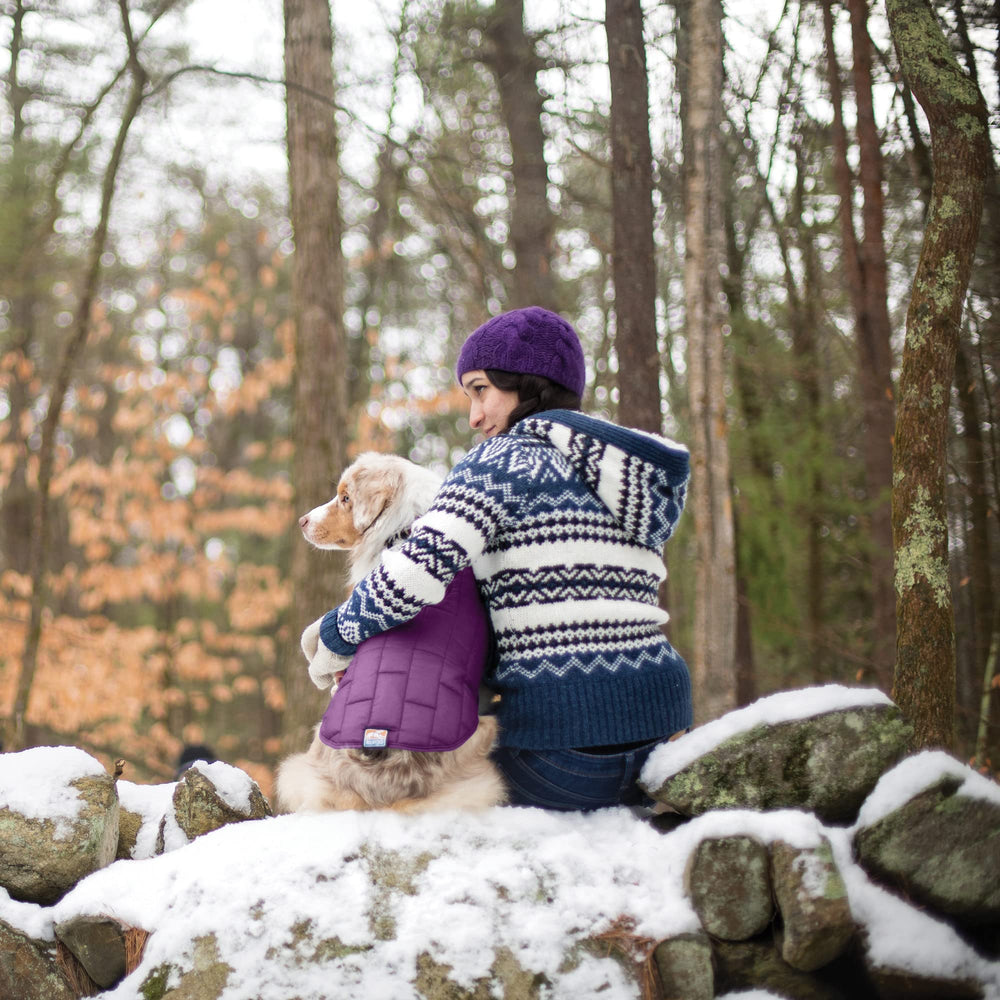 Kurgo Loft Dog Jacket 2-way zip enables harness access without removing coat