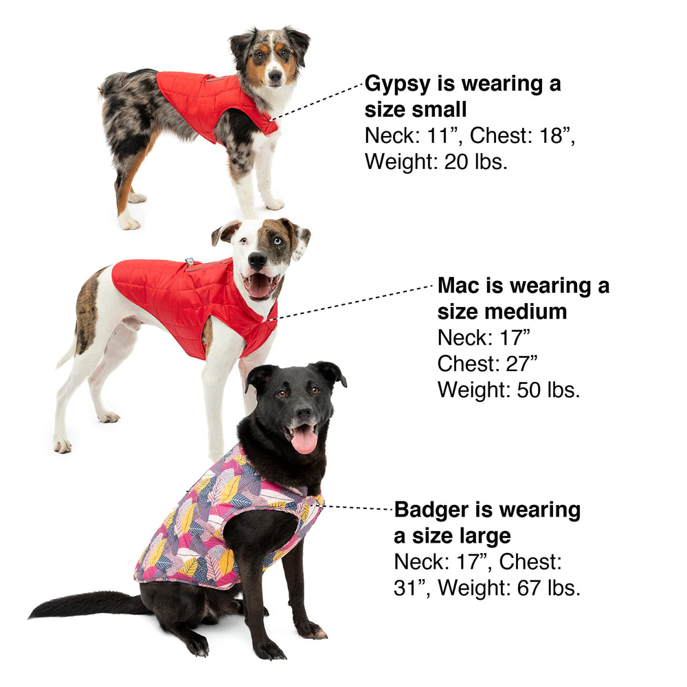 Kurgo Loft Dog Jacket machine washable for quick cleanup after muddy adventures.