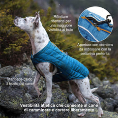 Kurgo Loft reversible coat offers two-tone styling for versatile outdoor looks.