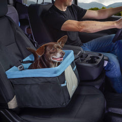 Kurgo Rover Dog Booster Seat removable liner simplifies washing after muddy trips.