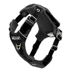 Kurgo Stash n' Dash Harness folded in its pouch for travel.