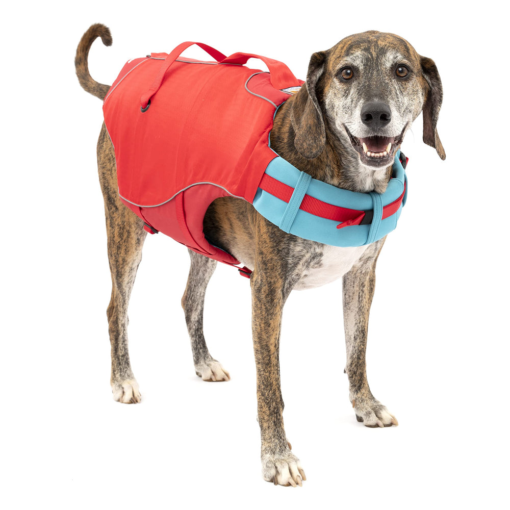 Kurgo Surf n’ Turf life jacket front view boosts visibility for safer paddling