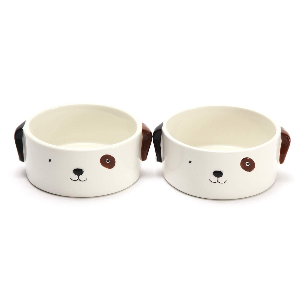 Kurrajong Farmhouse elegant ceramic bowls image conveys glam pet feeding space upgrade.