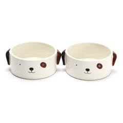 Kurrajong Farmhouse elegant ceramic bowls image conveys glam pet feeding space upgrade.