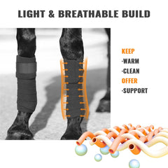 KURSHOW leg wraps fleece close-up highlights breathable soft fleece material.