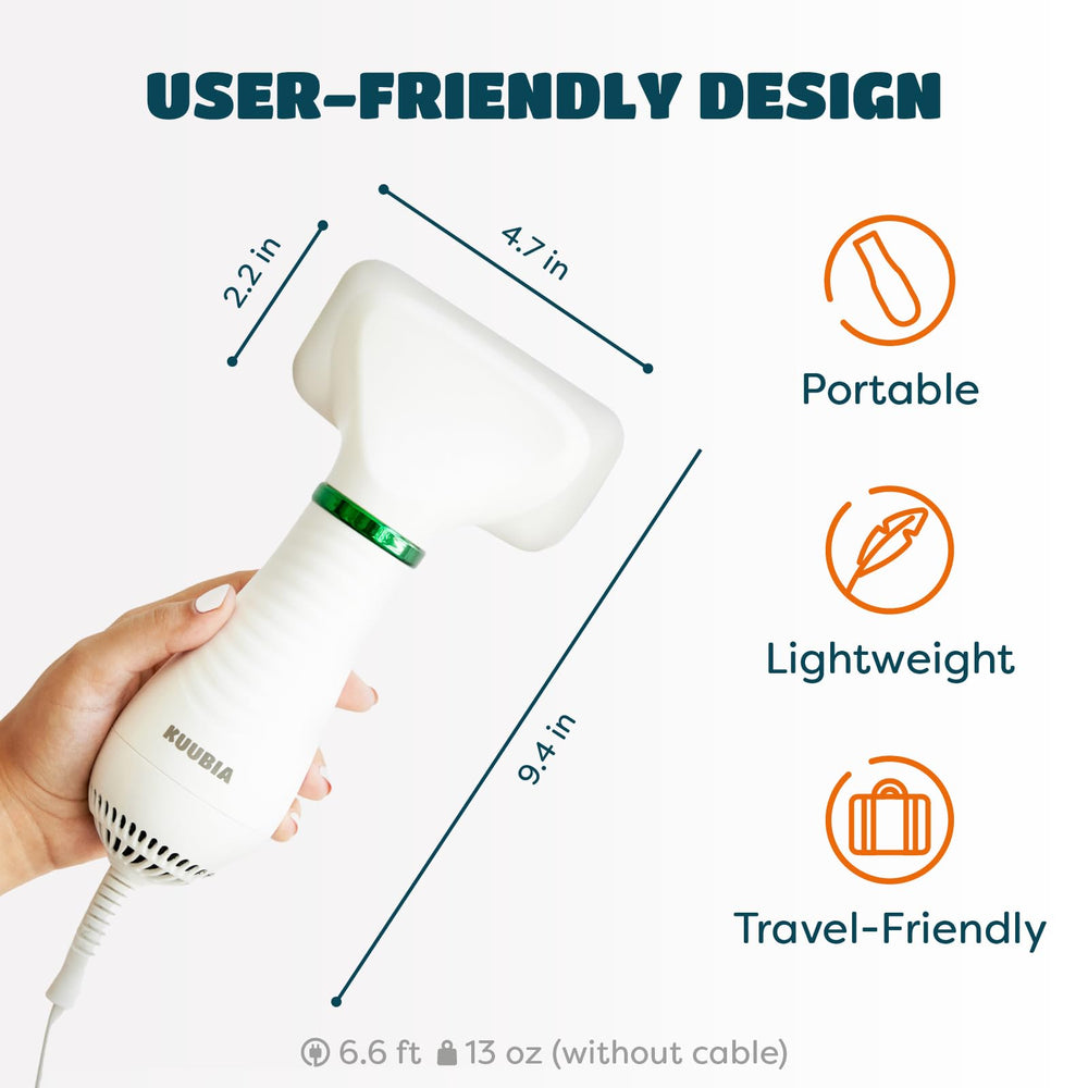 KUUBIA lightweight 13-ounce design ideal for travel grooming