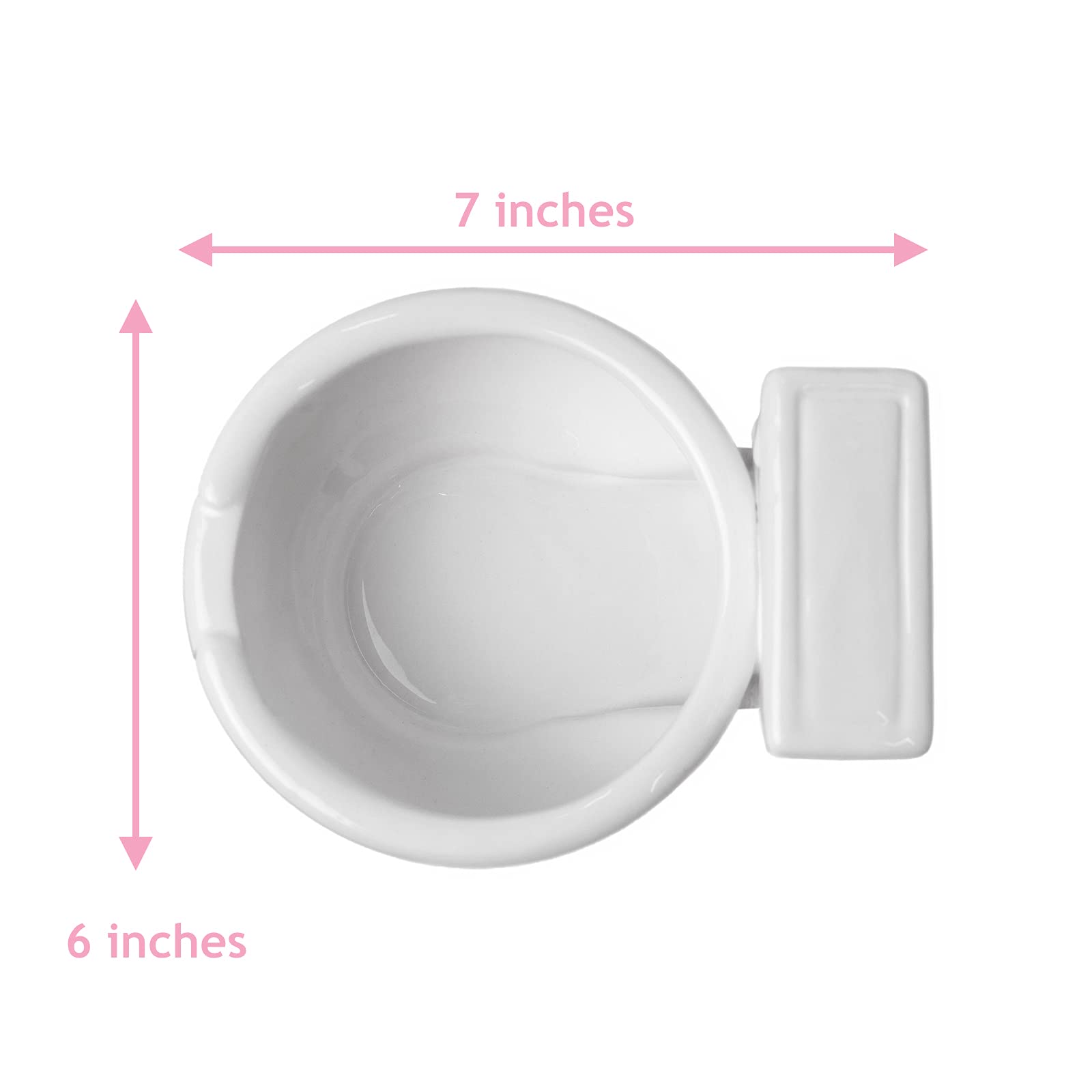 KwirkWorks toilet-shaped bowl Cereal serving bowl for playful breakfasts.