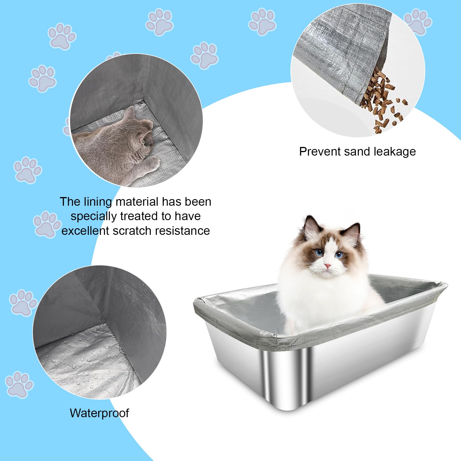 KWKW ORM liner with easy-grip handle simplifies litter changes