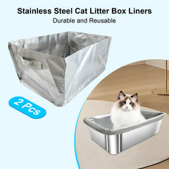 KWKW ORM liner folded for snug fit in shallow boxes reduces spills