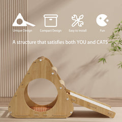 KWOJU double sided mat on cat tree provides cooling or warmth