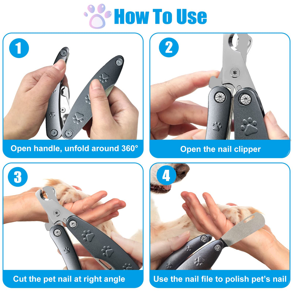 KXCDTECH heavy-duty dog nail clipper thick-blades close-up sharpness