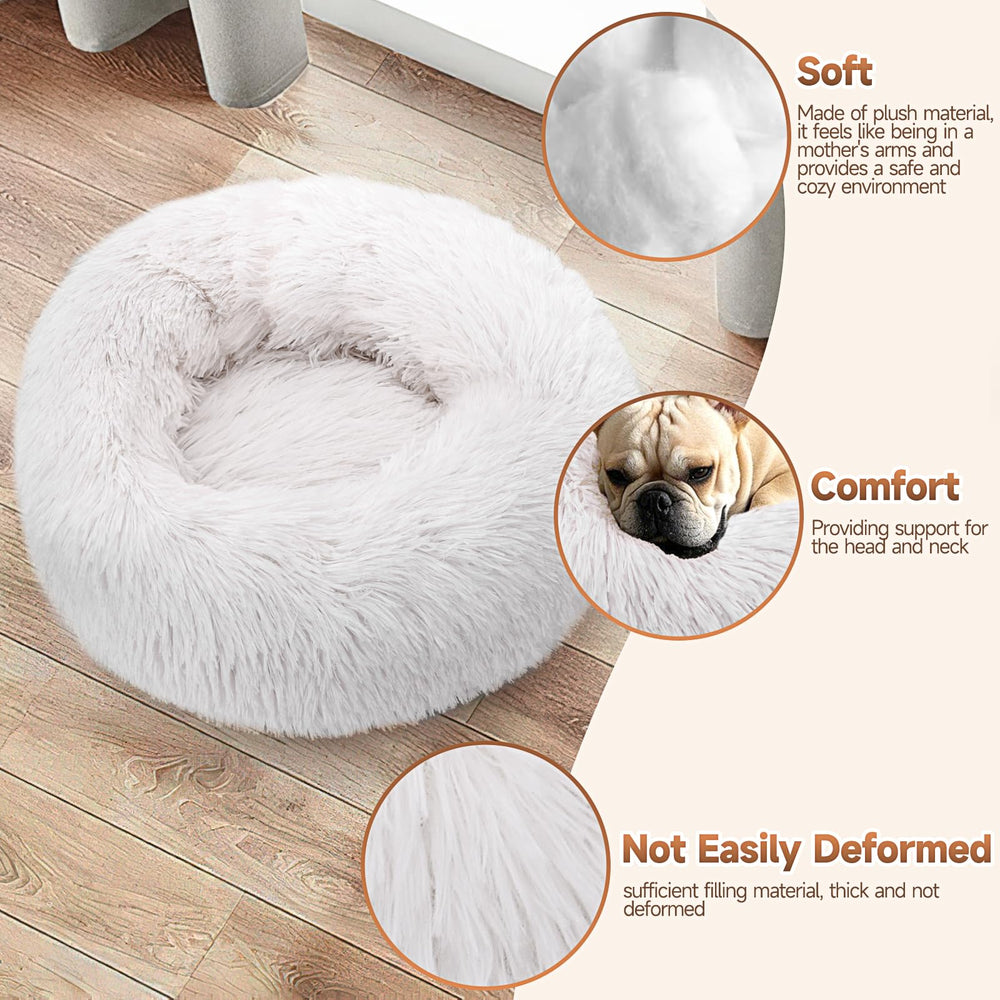 KXK 20x20 inch bed fits kittens and small dogs for compact comfort.