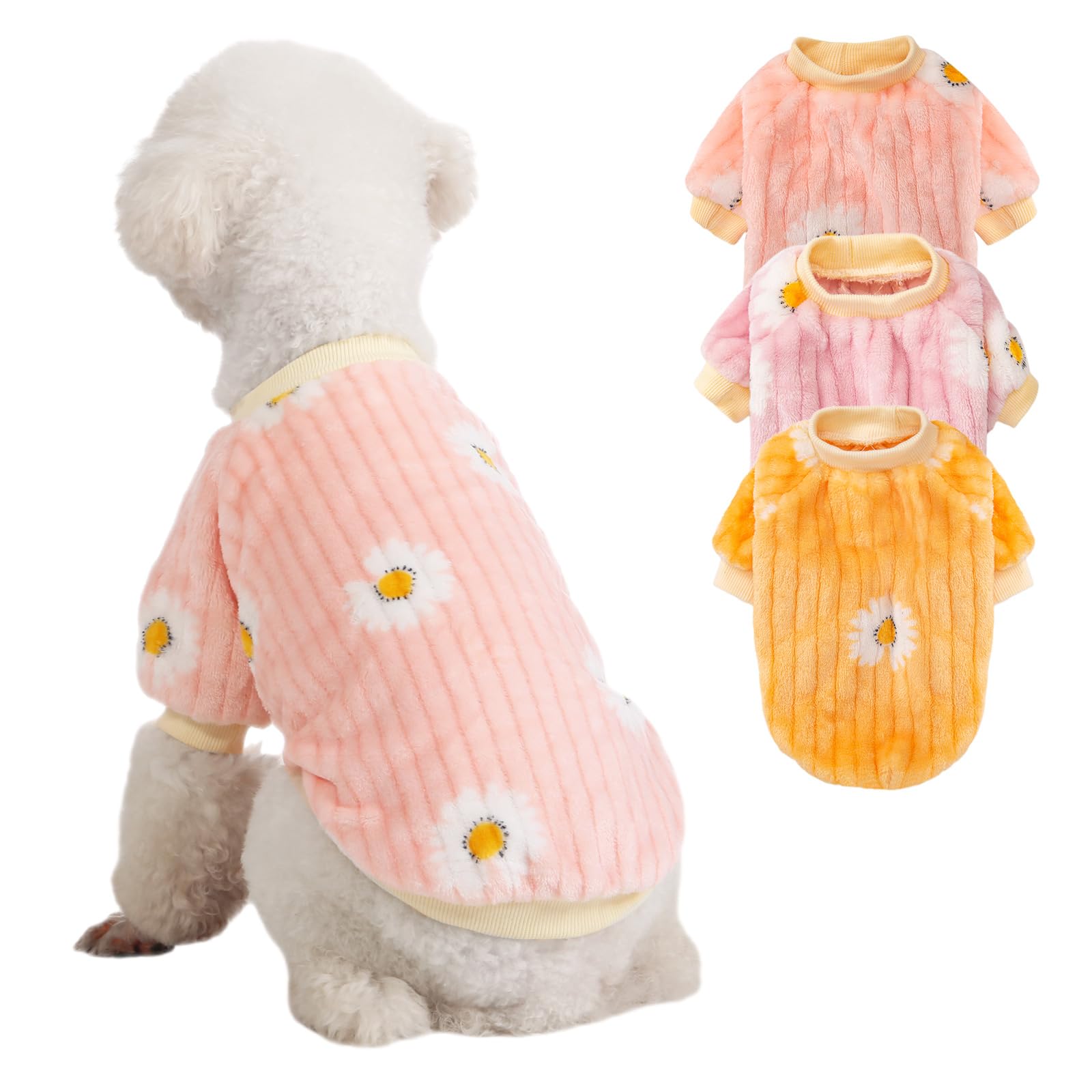 Kyaringtso dog sweater pullover close-up shows cozy knit warmth for small breeds.