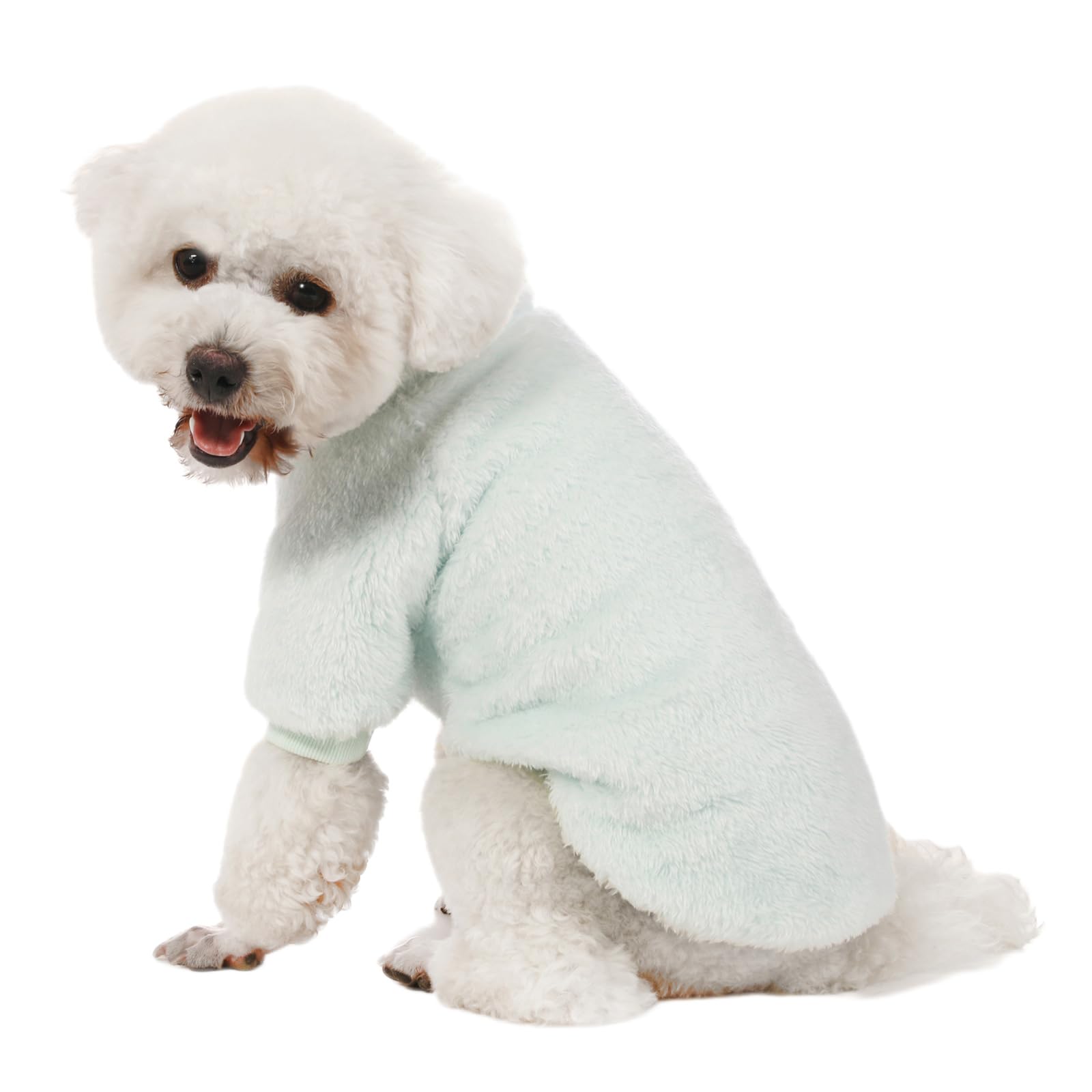 Kyaringtso pullover design on dog sweater simplifies quick dressing