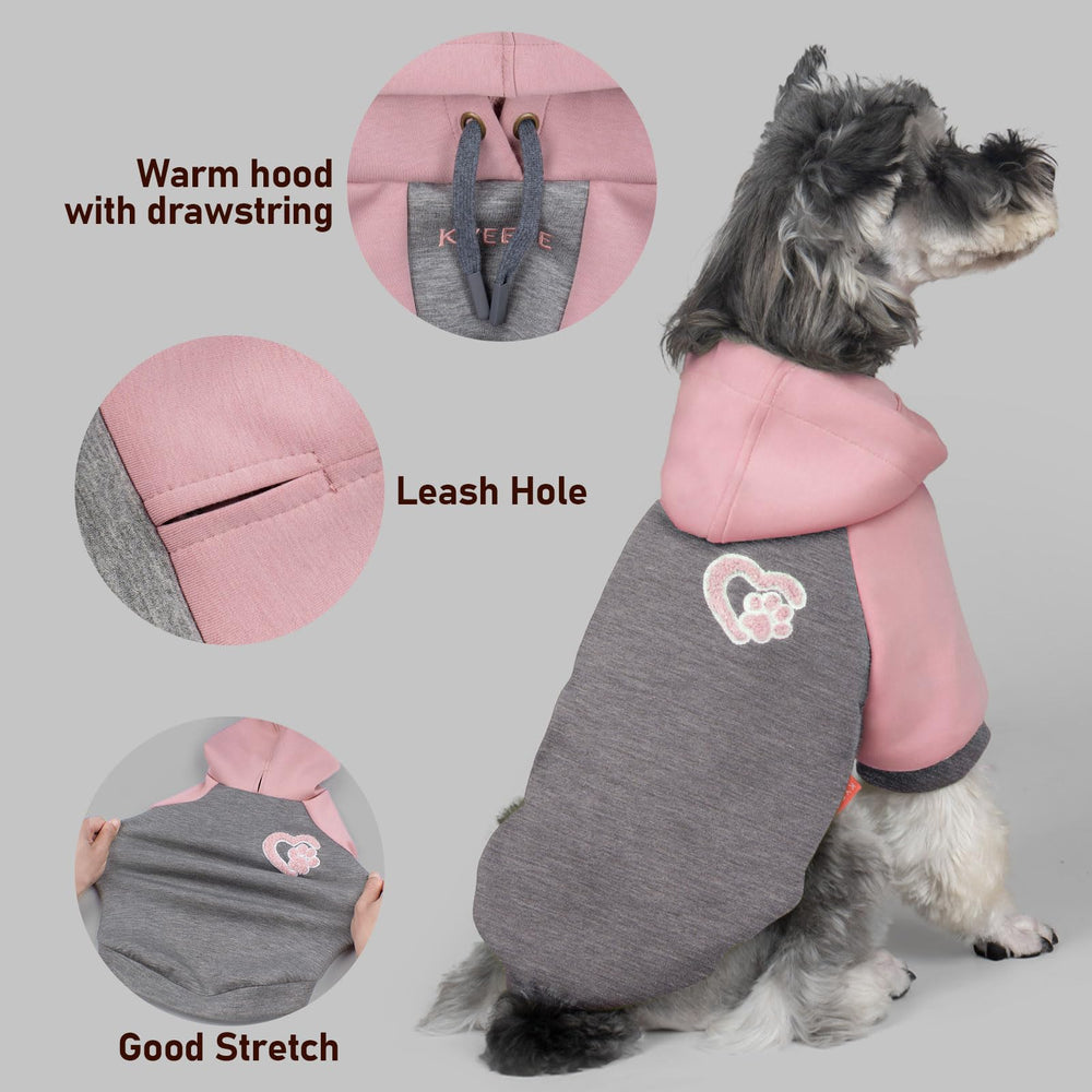 kyee-dog-hoodie-leash-hole detail for secure walking and harness use