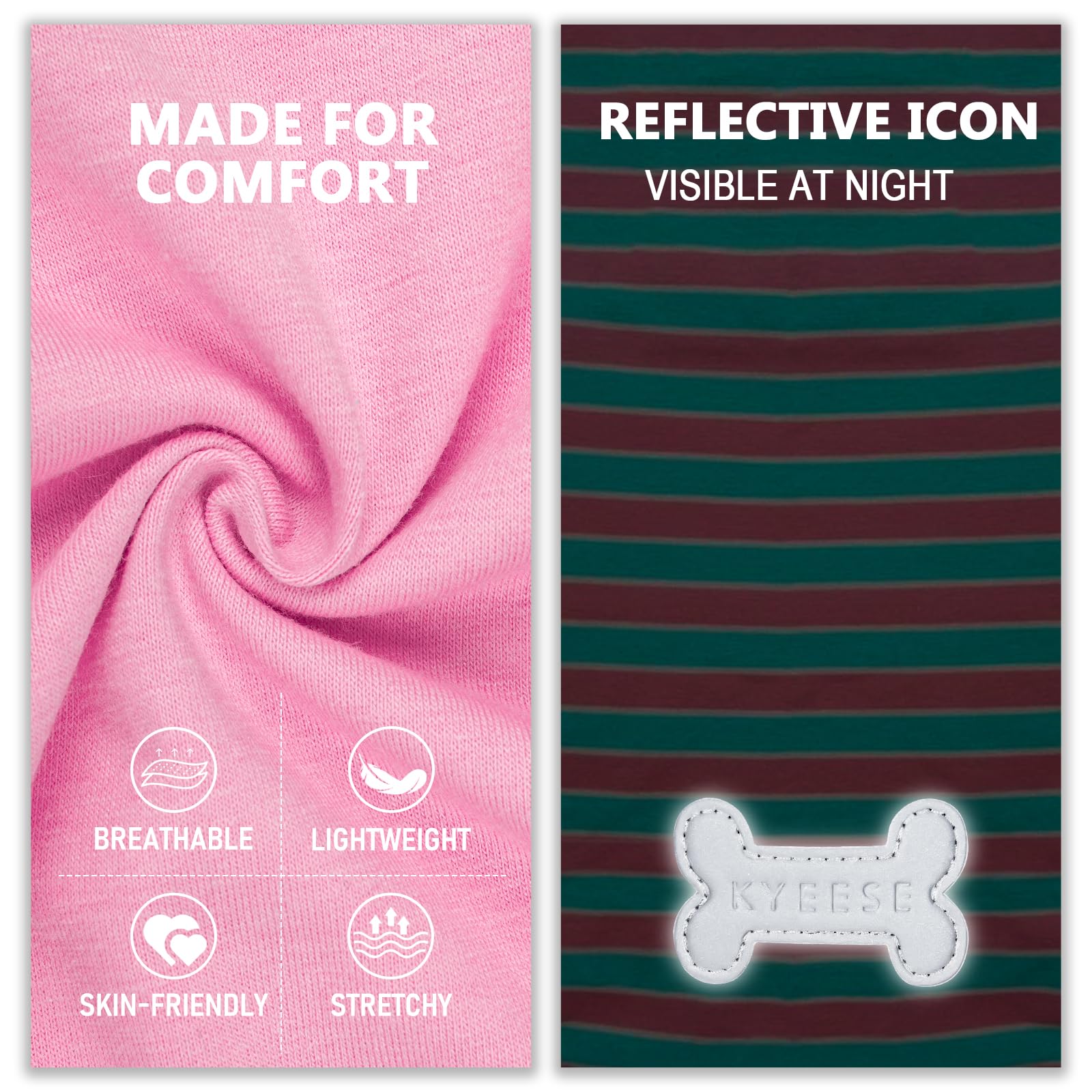 KYEESE dog shirts ribbed-arm-holes detail provides comfortable fit