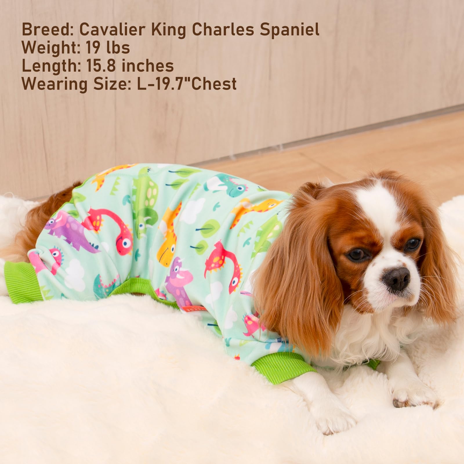 KYEESE machine-washable dog pajamas stay bright after cold washes