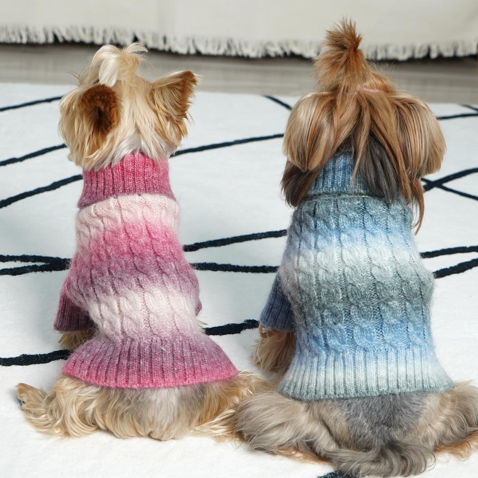 KYEESE dog sweater care-durability shows machine-washable and dryer-friendly fabric