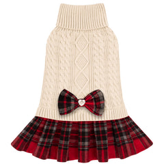 KYEESE dog sweater knitwear with turtleneck keeps small dogs warm and comfy