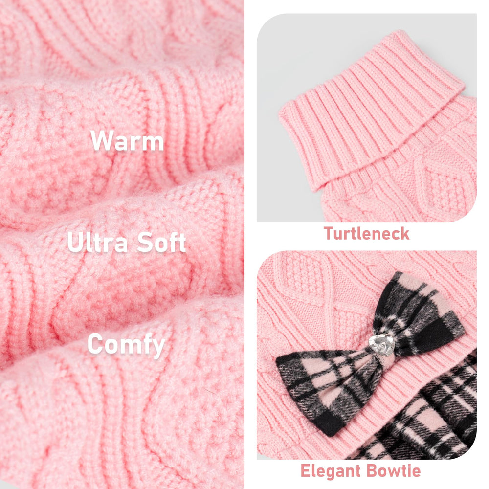 KYEESE dog sweater pink XXXL worn by a dog showing mobility