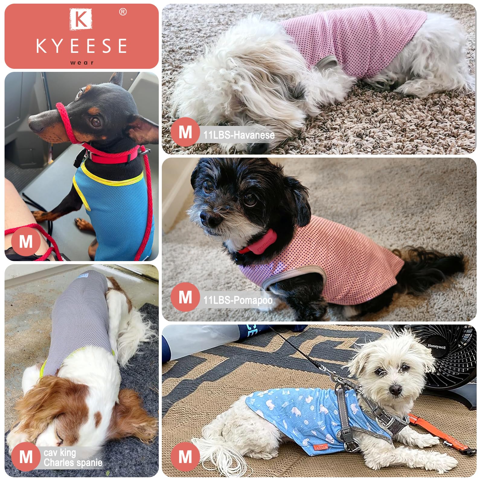 KYEESE cooling shirt breathable fabric for summer wear.