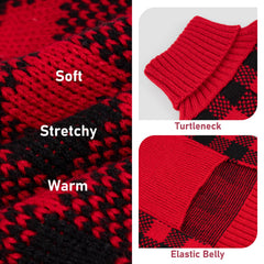 KYEESE sweater with leash hole design for quick walks without removing the garment.