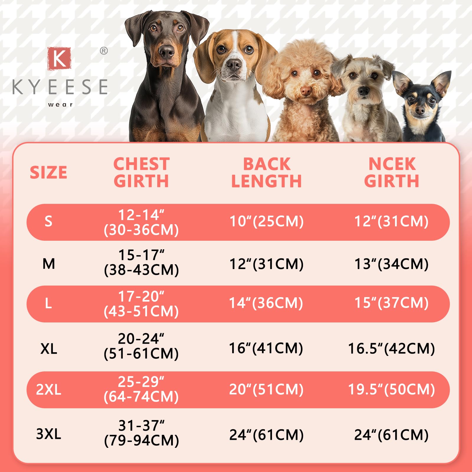 KYEESE dog coat leash hole close-up enables secure leash attachment.
